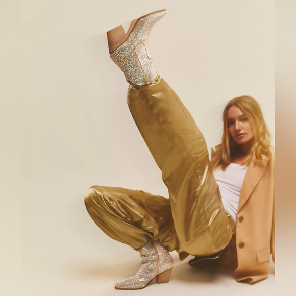 NWT Matisse Party Favor Western Boots - Clear Crystal 7.5 - Picture 4 of 6